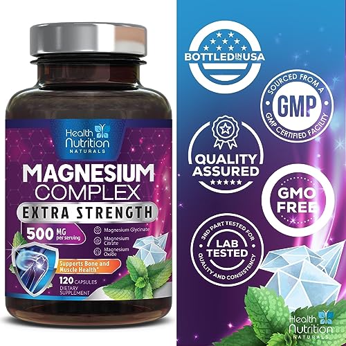 Magnesium Complex Supplement 500mg 120 Capsules U47253