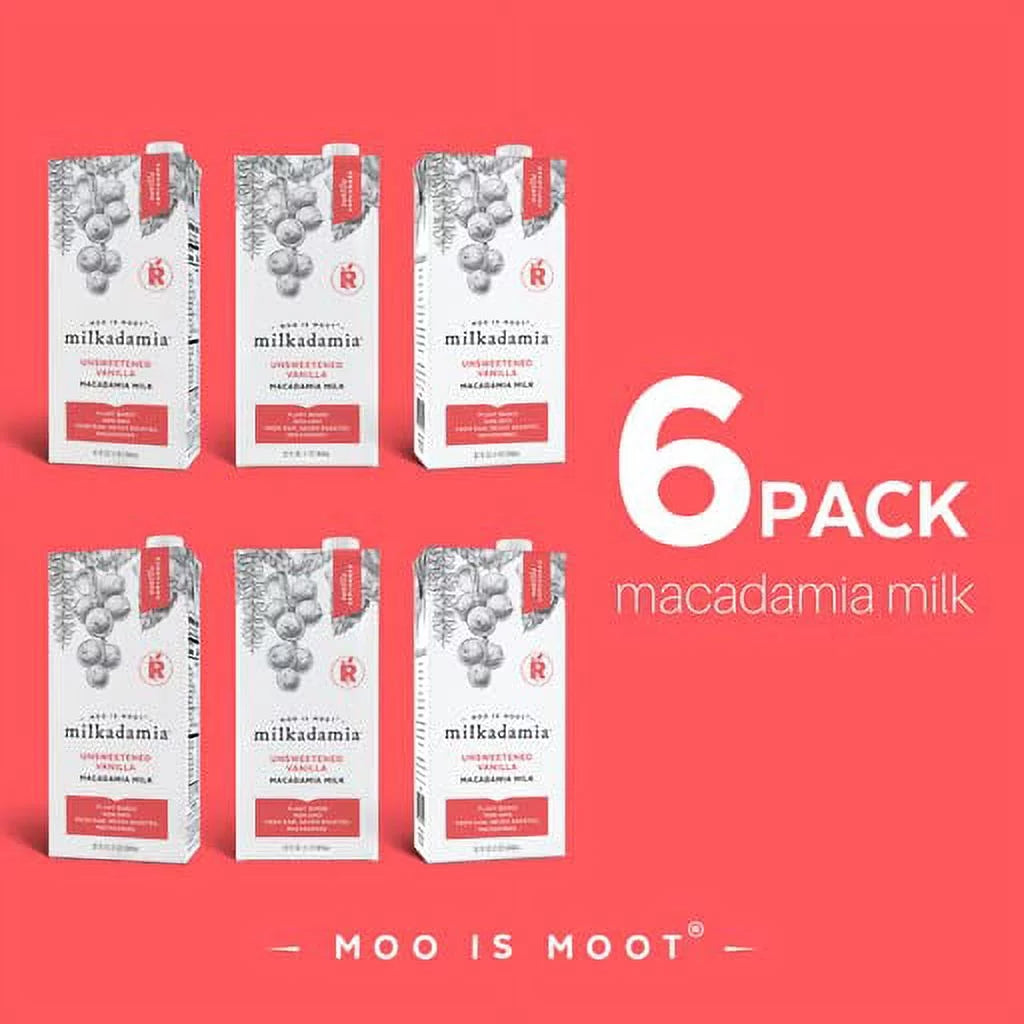 32 Fl Oz (Pack of 6) Unsweetened Vanilla Macadamia Milk R67308