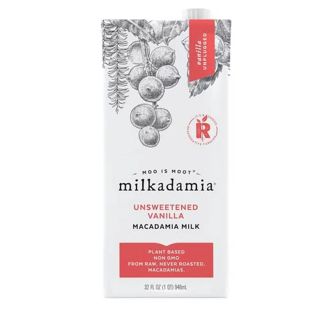 32 Fl Oz (Pack of 6) Unsweetened Vanilla Macadamia Milk R67308
