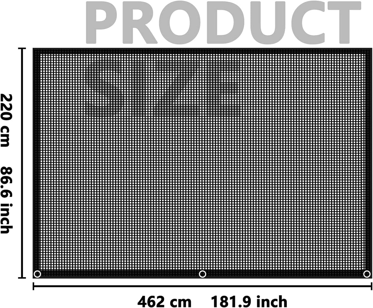 Black Mesh RV Awning Sun Shade 7'x15'2 B634