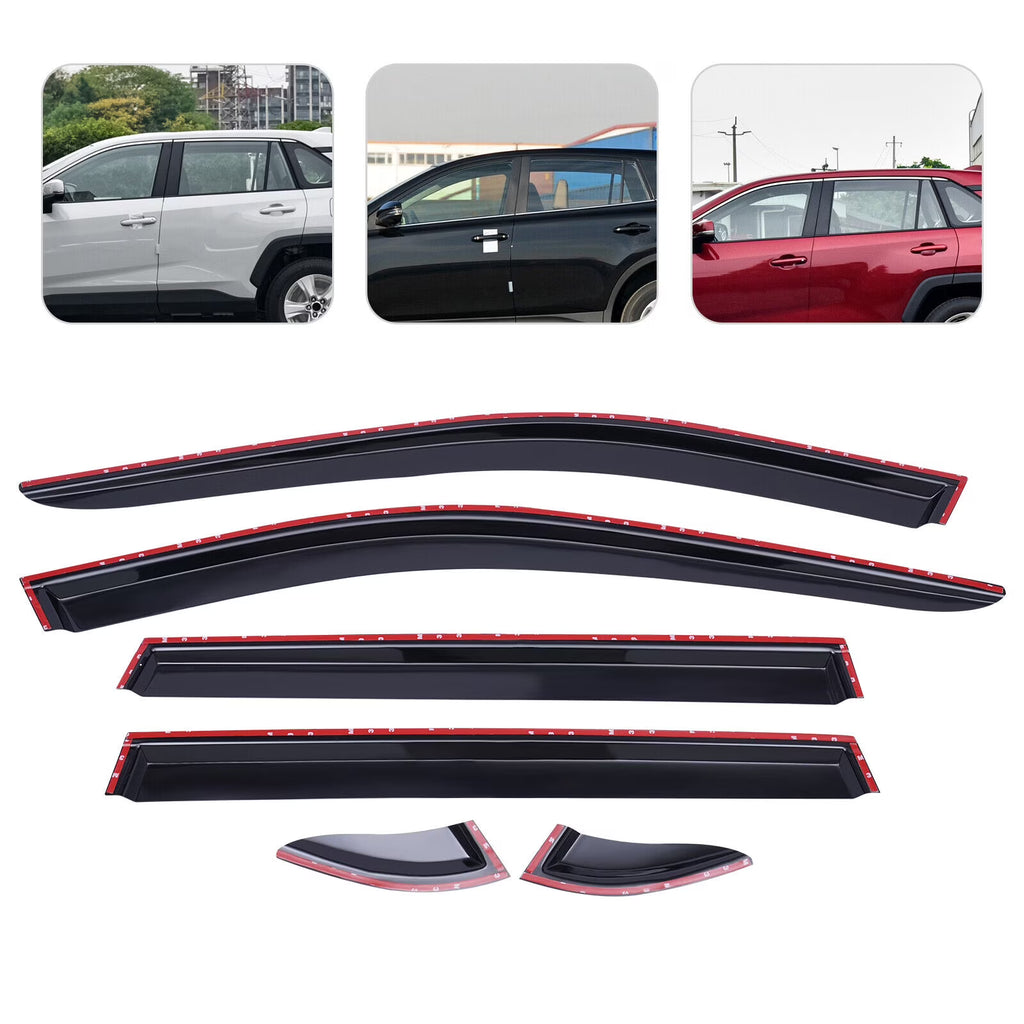 2019-2022 Toyota RAV4 Window Wind Deflector Door Visor Rain Guard T9556