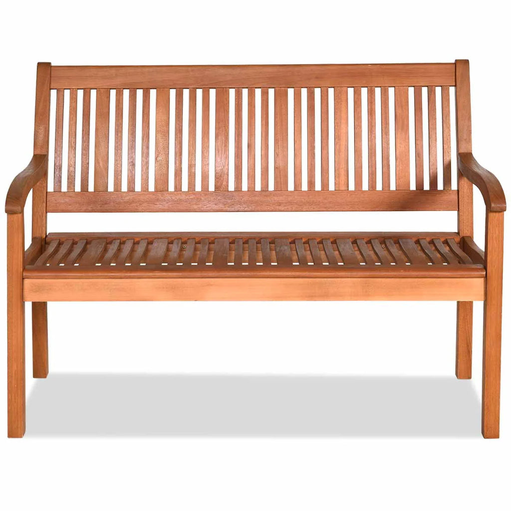50'' Two Person Outdoor Bench Loveseat Solid Wood H205