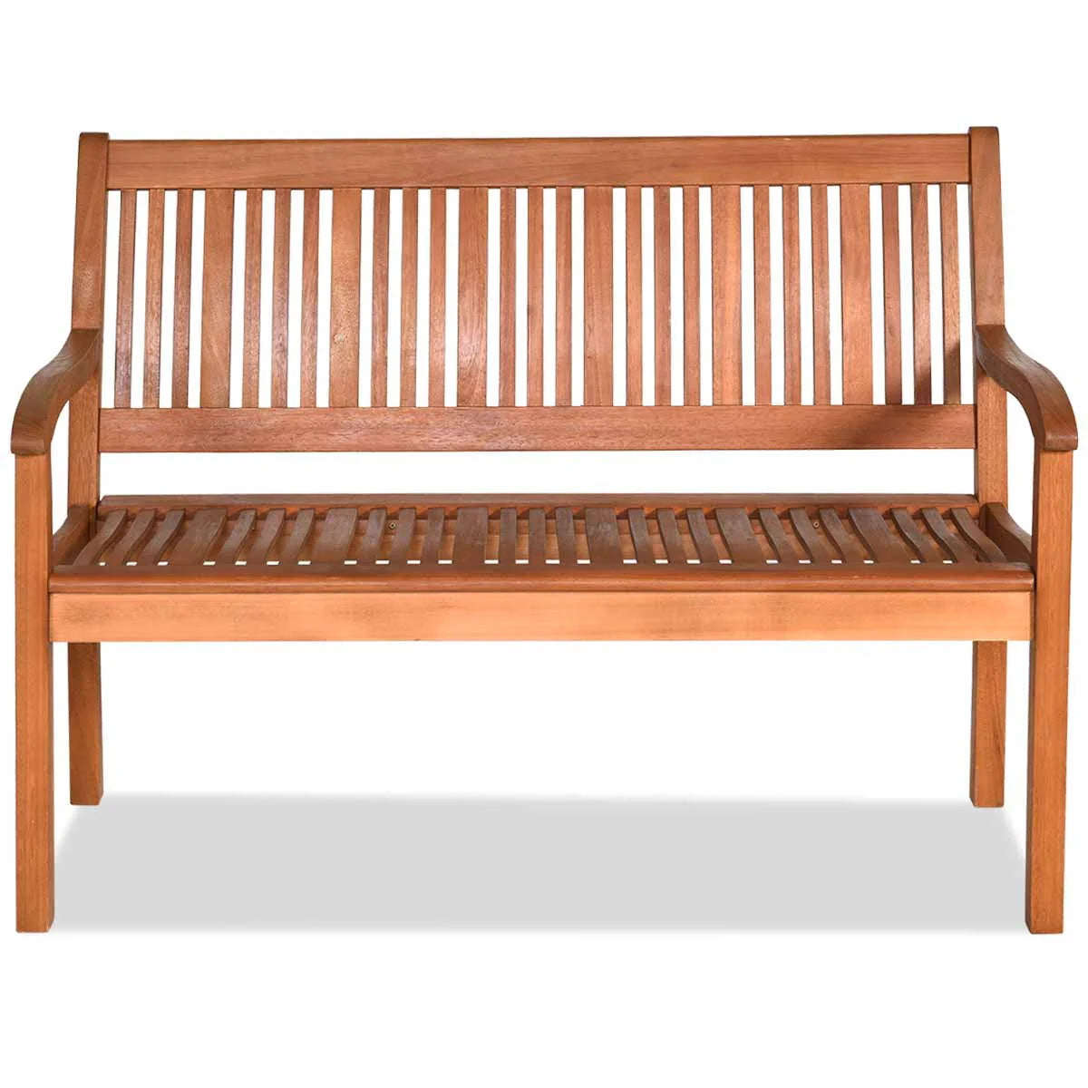 50'' Two Person Outdoor Bench Loveseat Solid Wood H205