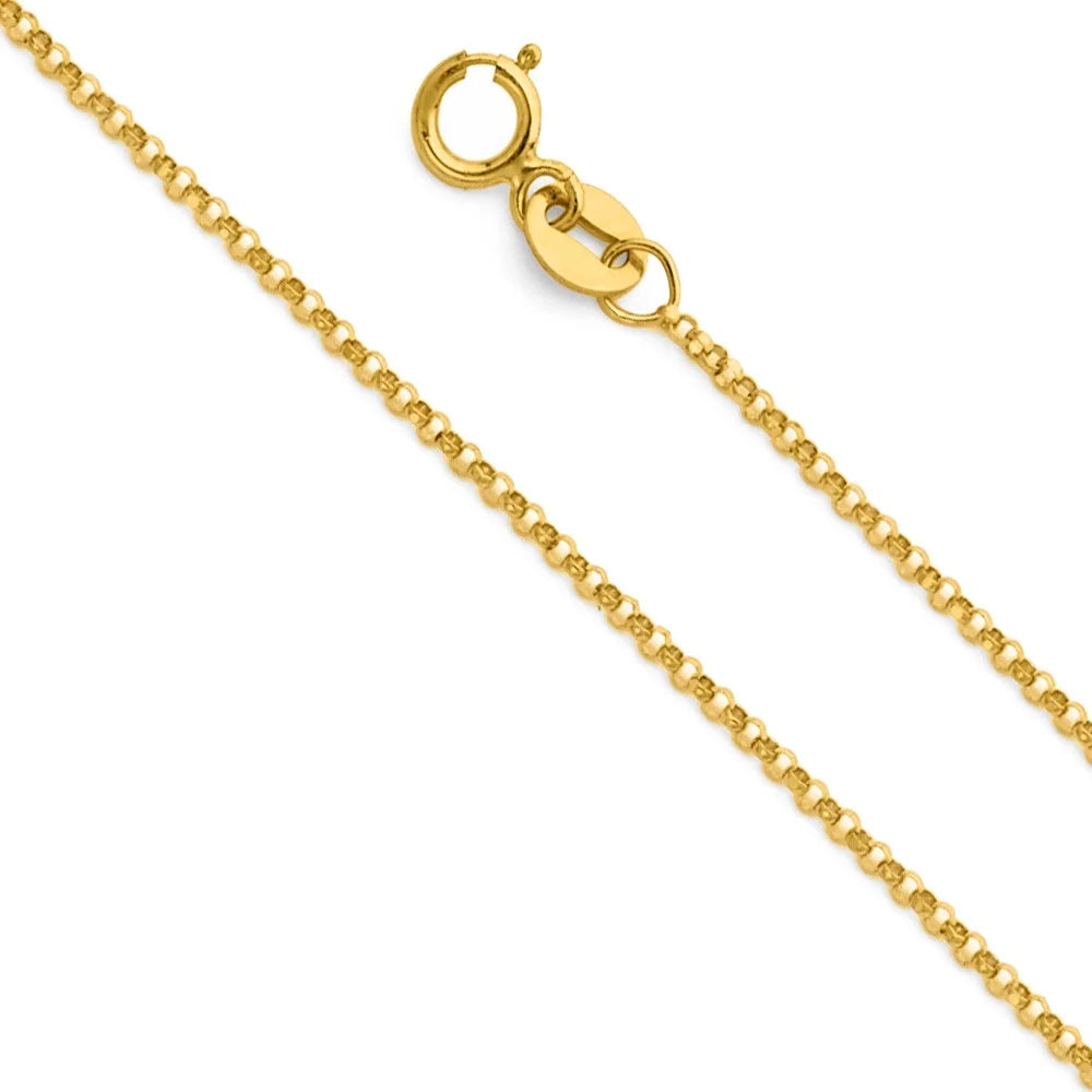 14K Yellow Gold Cherub Pendant Necklace with 18" Chain E7845