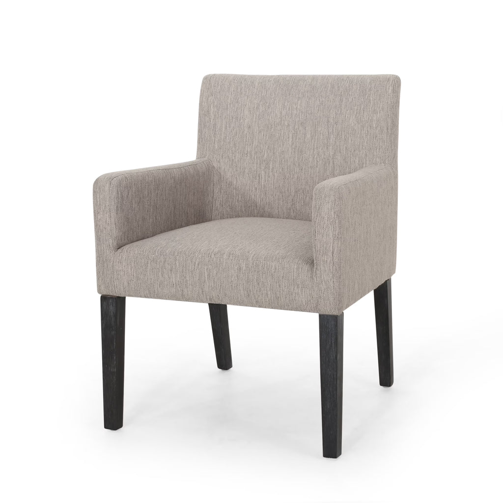 Light Gray Fabric Upholstered Armchair E58452