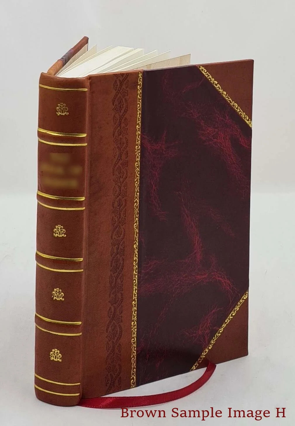 Grey Wolf Leather Bound O98954