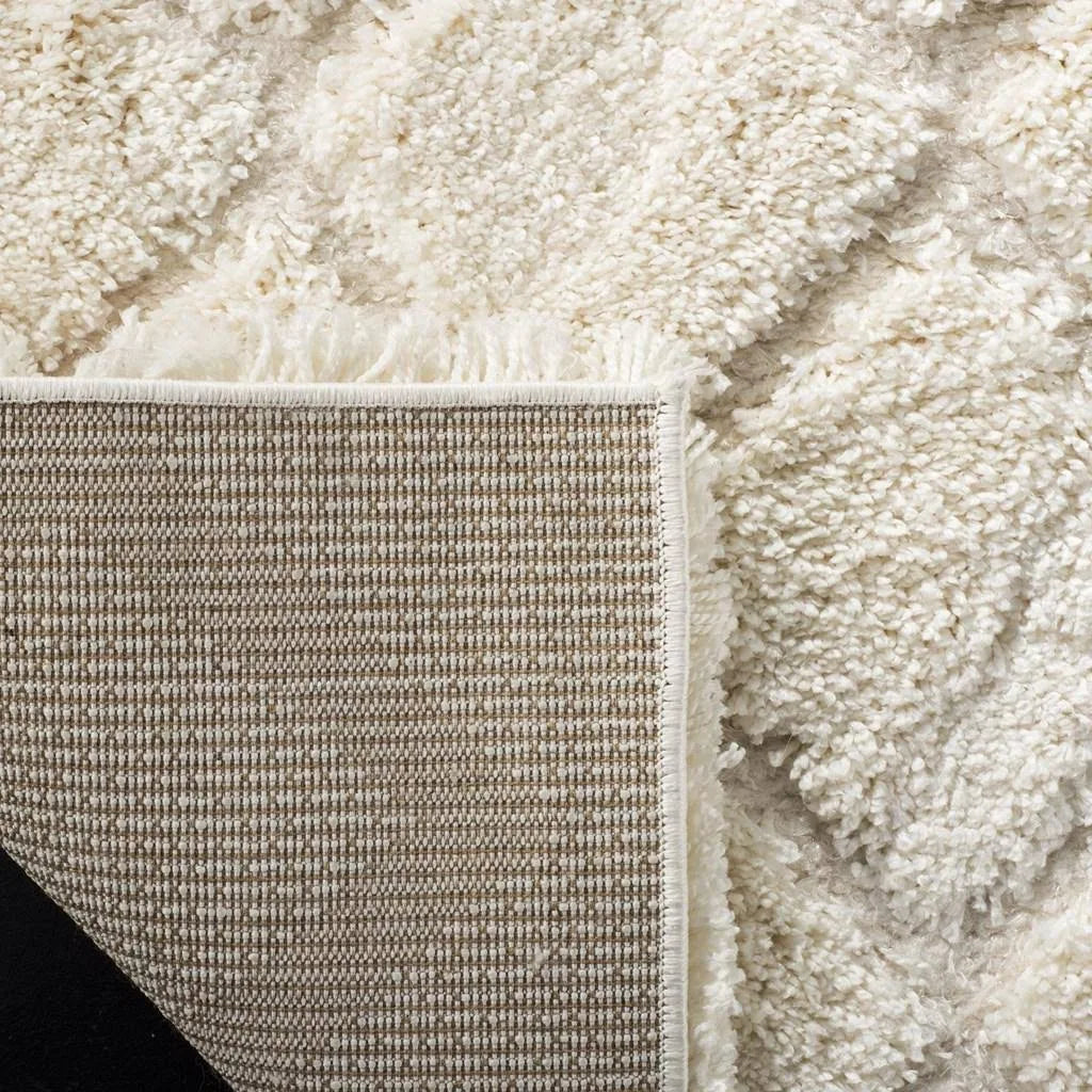 Creme Shag Square Rug G2945