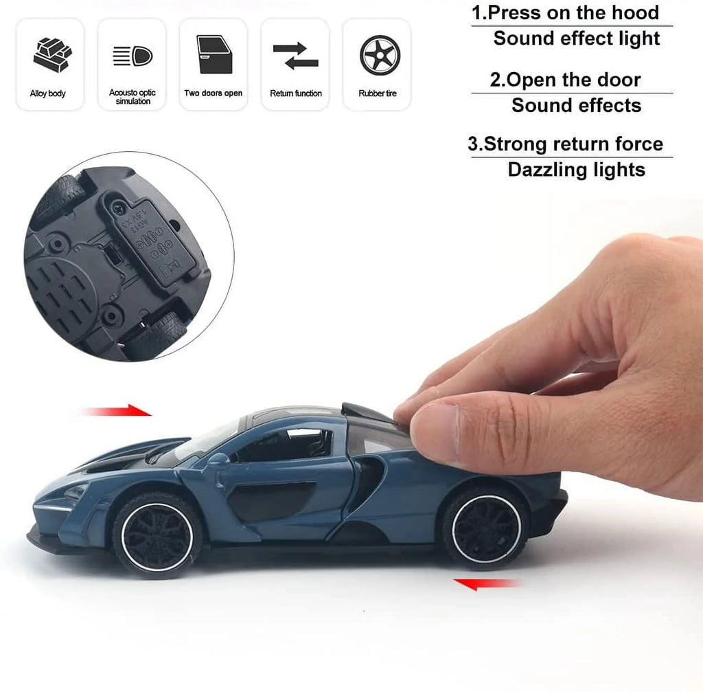 1:32 Scale Die-casting Toy Car with Light and Music M5725