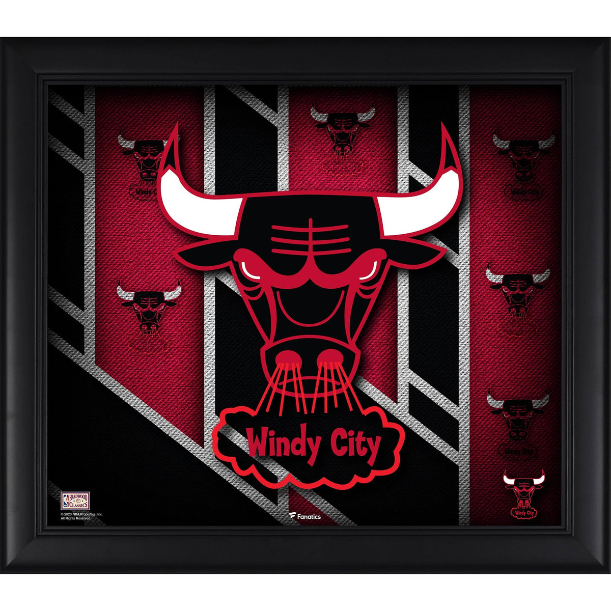 Framed 15x22 x 17x22 Hardwood Classic Logo Collage X35352