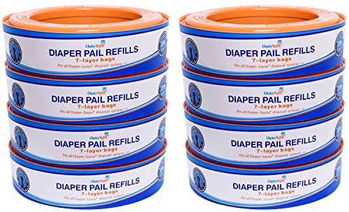 Compatible with Diaper Genie Pails, 4-Pack, 1080 count Z233844