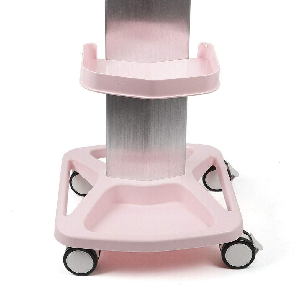 Pink Metal + ABS Rolling Trolley Cart C93476