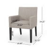 Light Gray Fabric Upholstered Armchair E58452