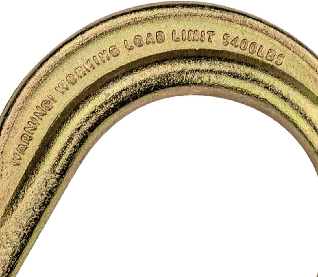 Tow Chain with Forged J Hook and Grab Hook, Grade 70, 6 Foot, Pack of 2 M270