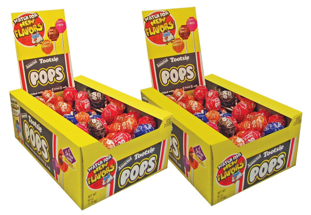 2 Pack Assorted Flavors Candy Center Pops (60 oz., 100 ct.) X738