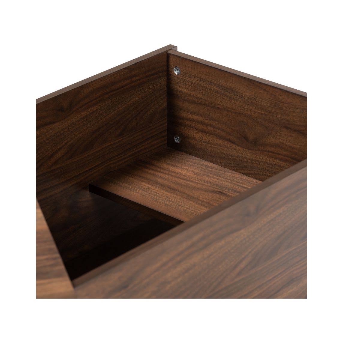 Walnut Brown Finished Cat Litter Box Cover House M242