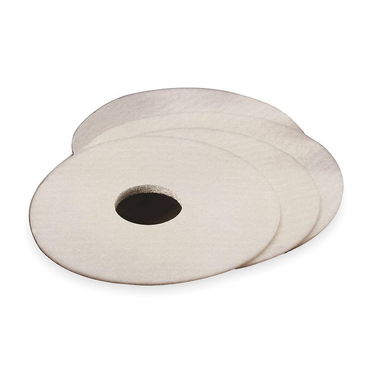 White 19 in Bonnet Pad Carpet, 5/Case C1750