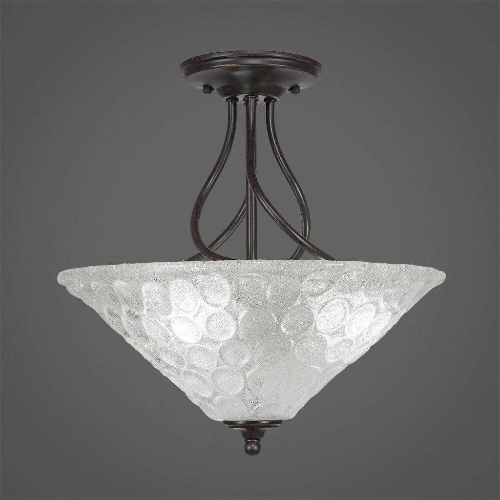 Three Light Semi-Flush Mount Dark J601151