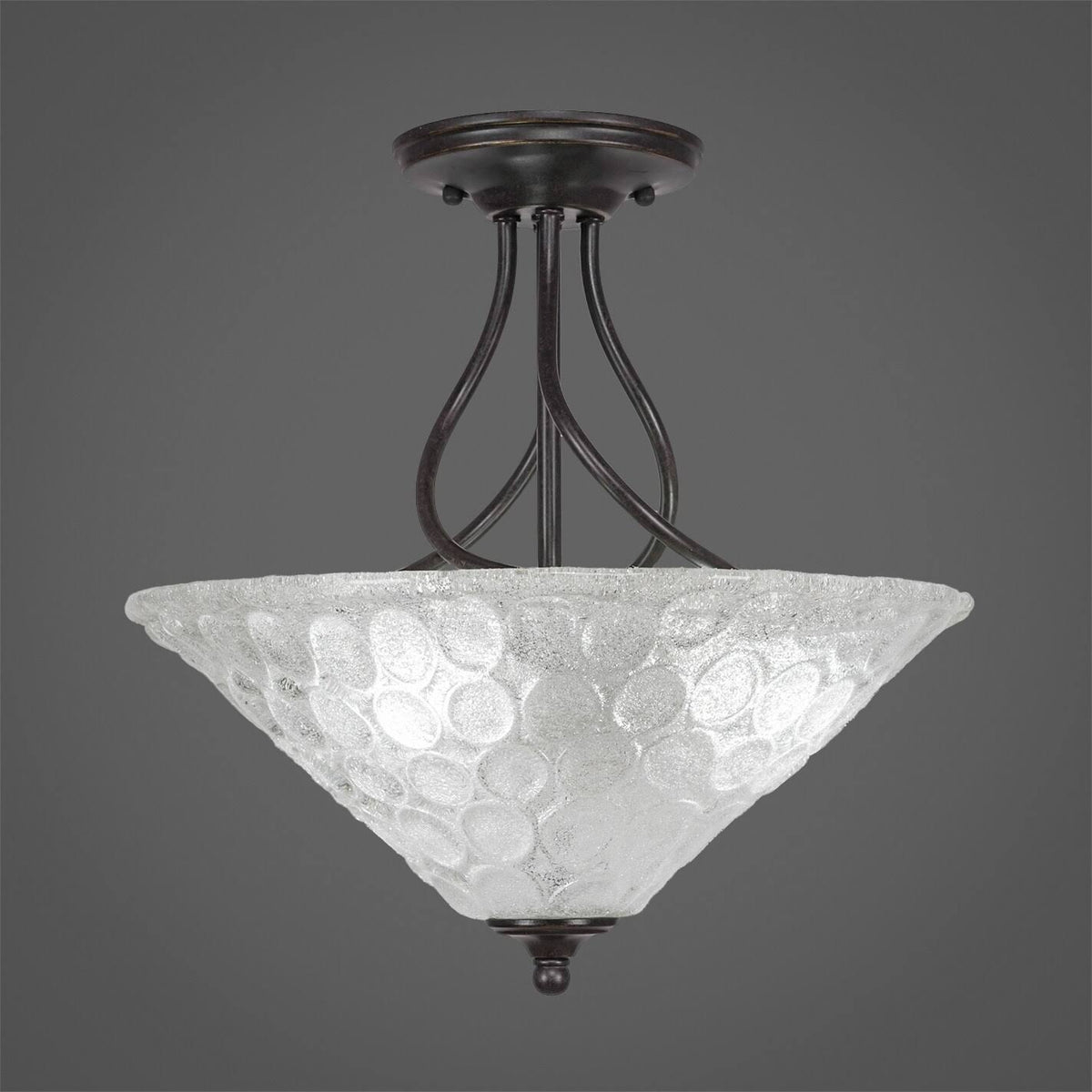 Three Light Semi-Flush Mount Dark J601151