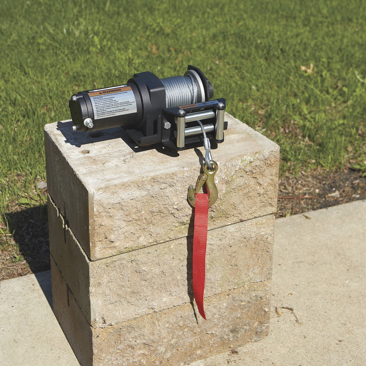 12 Volt DC Electric ATV Winch, 2,500-lb. Capacity, Steel Wire Rope F315885