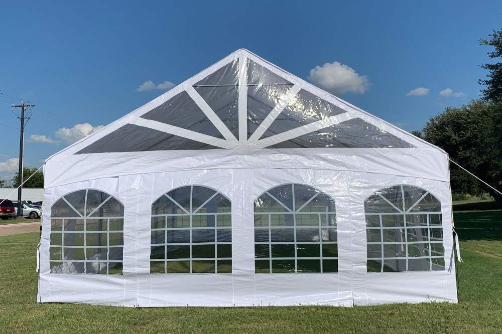 40'x20' PE Marquee Tent Gazebo Shelter with Storage Bags G985032