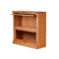 Golden Oak 2 Shelf Solid Wood Bookcase A319