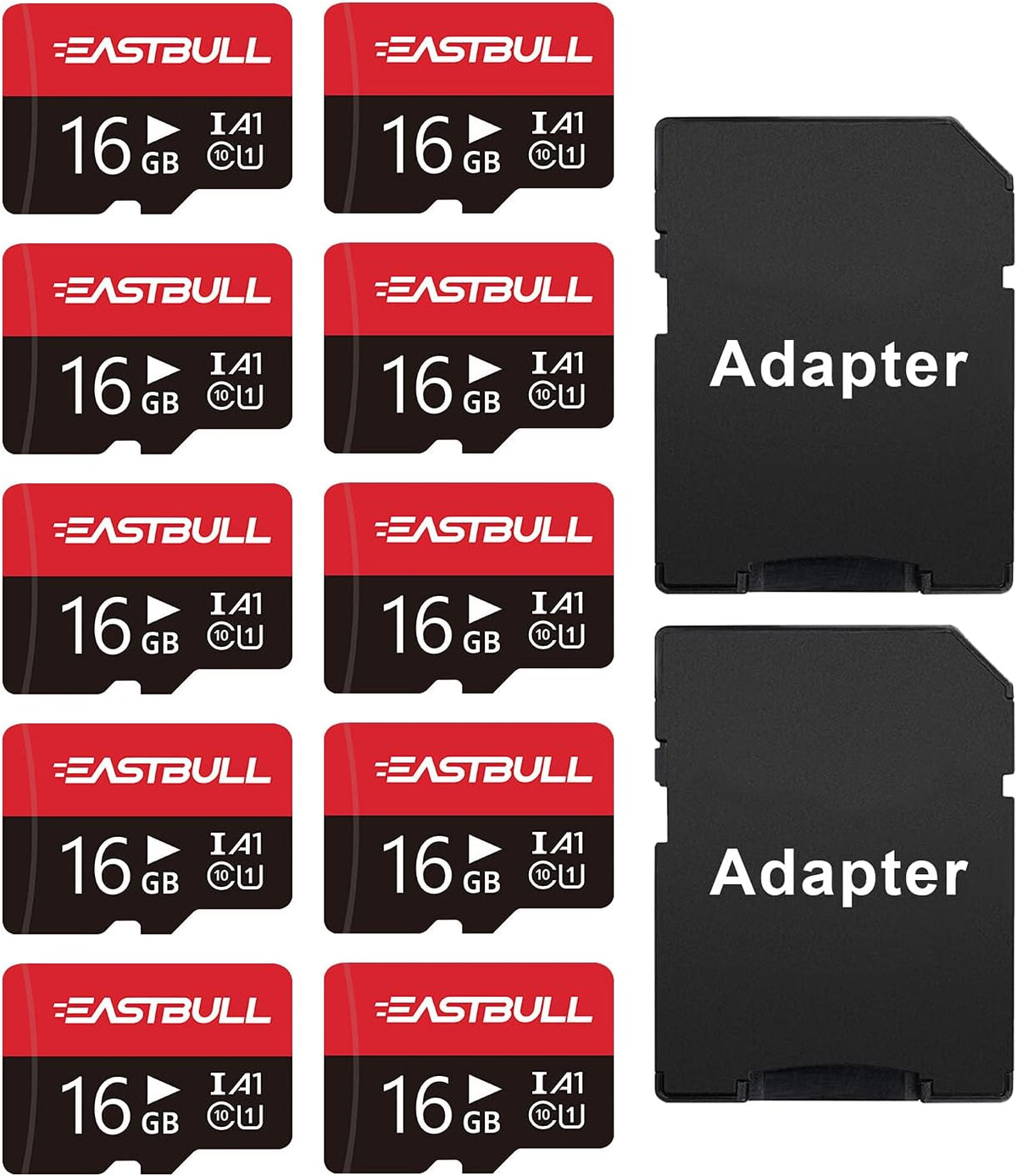 8GB 10-Pack Micro SD Cards UHS-I U1 Class 10 Q659067