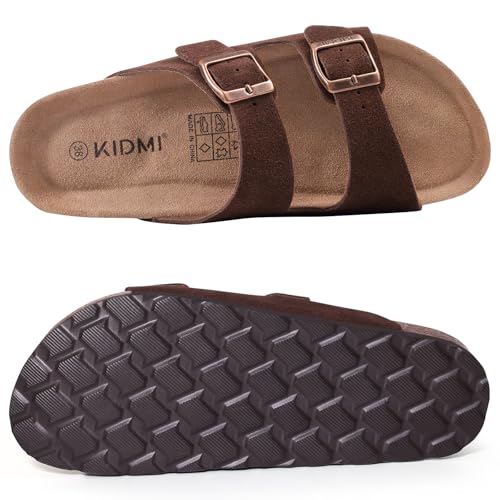 Women's Suede Adjustable Slide Sandals O382831