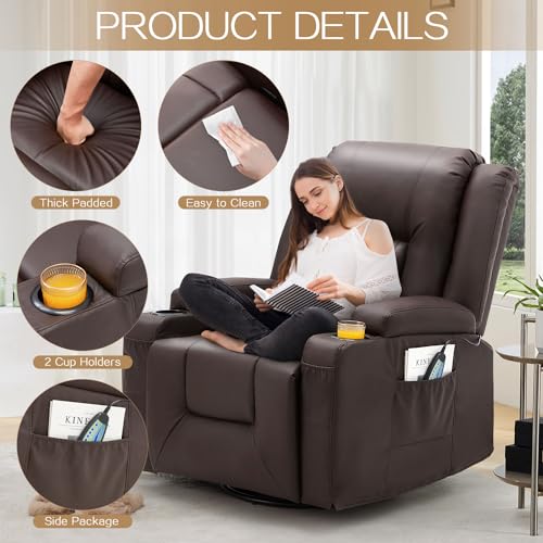 3 Pieces Black Leather Recliner Sofa Set P862