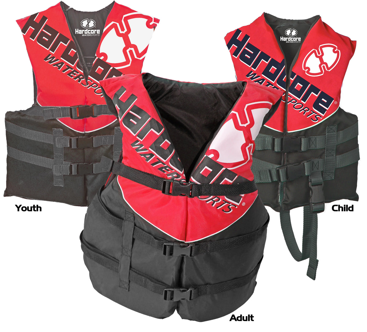 Red USCG Approved Type III Life Jacket Vests N7330