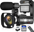 4K 60FPS Autofocus Digital Camera with WiFi, 32GB SD Card, 2 Batteries Z86888