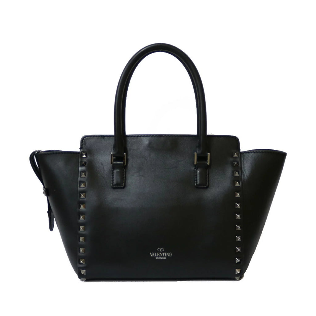 Pre-Owned Black Leather Shoulder Bag G854