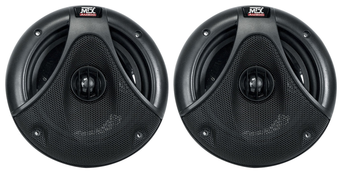 6.5" 150 Watt Silver Marine Boat Wakeboard Tower Speakers D518429