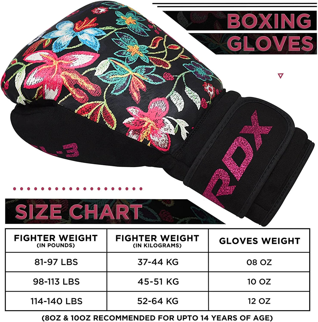 Women Boxing Gloves for Training, Muay Thai, Sparring, Fighting, Kickboxing E976370