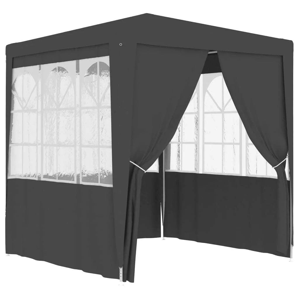 Professional Party Tent with Side Walls 8.2'x8.2' Anthracite Y8082