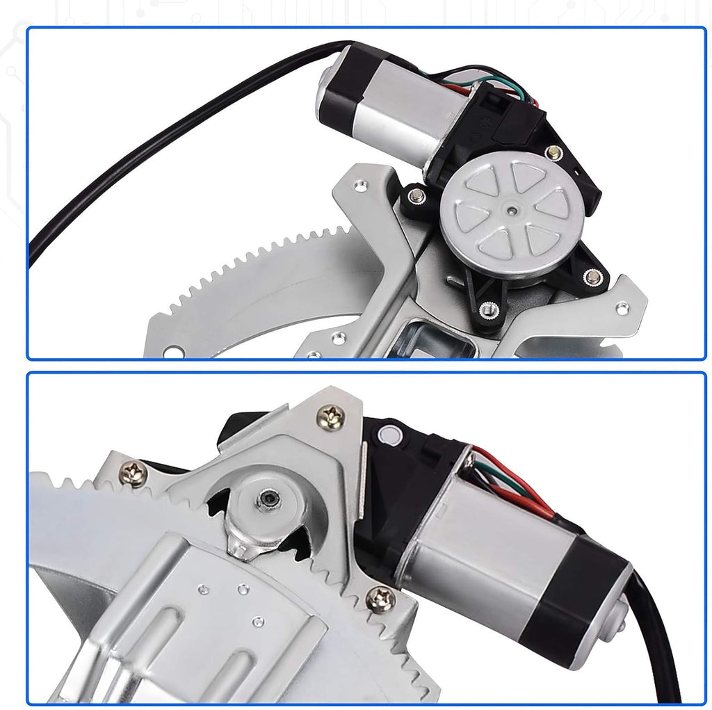 Power Window Regulator with Motor Front Left Driver Side Pack of 2 Z3914