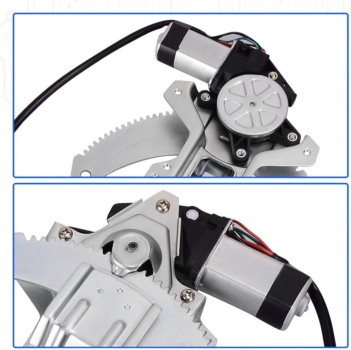 Power Window Regulator with Motor Front Left Driver Side Pack of 2 Z3914