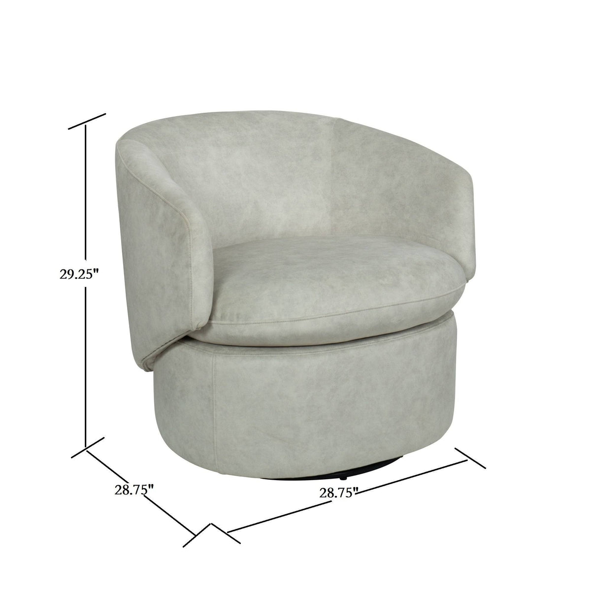 Leopard Swivel Barrel Chair S593207