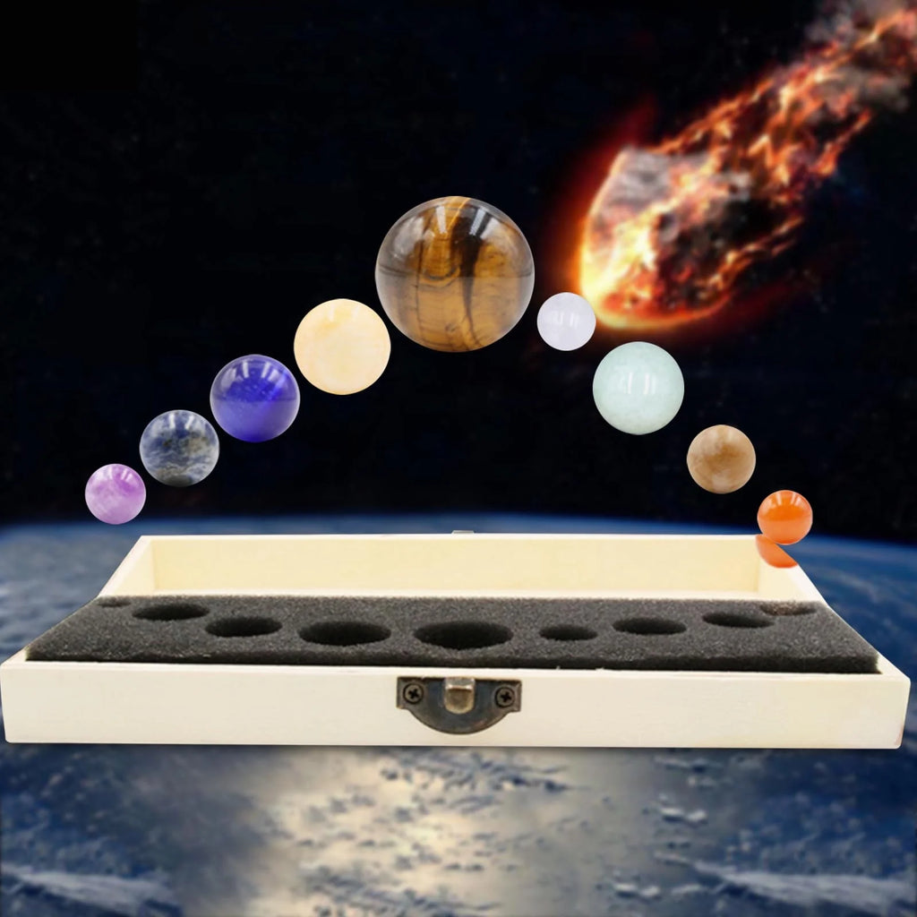 Planet Crystal Solar System Ornaments Set V8449