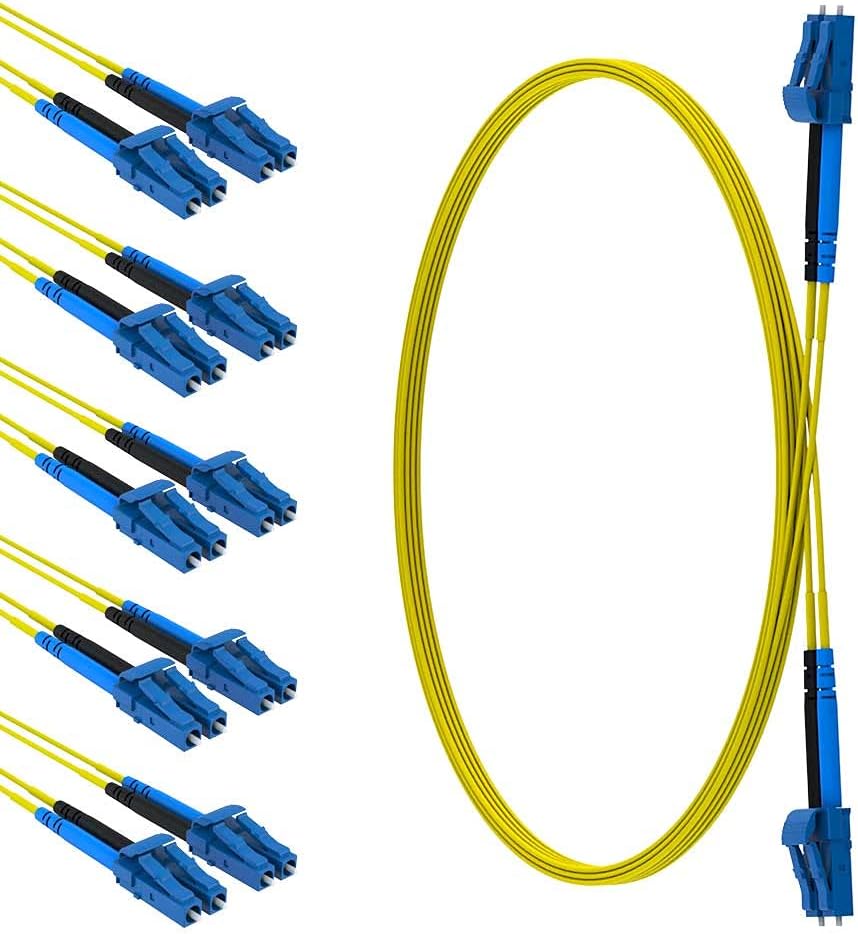 2 Meter LC to LC Single Mode Fiber 9/125 Patch Cable (50-Pack) W85259