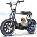 Electric Scooter with Seat, Fat Tire, Storage Basket Z988