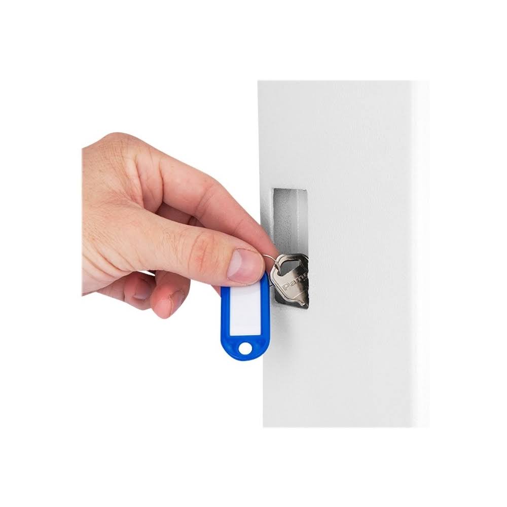Key Cabinet 144 Hooks Steel White B10109