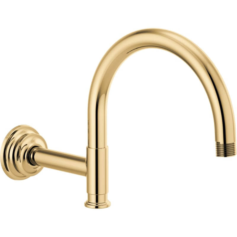 Polished Gold Shower Arm and Flange H449