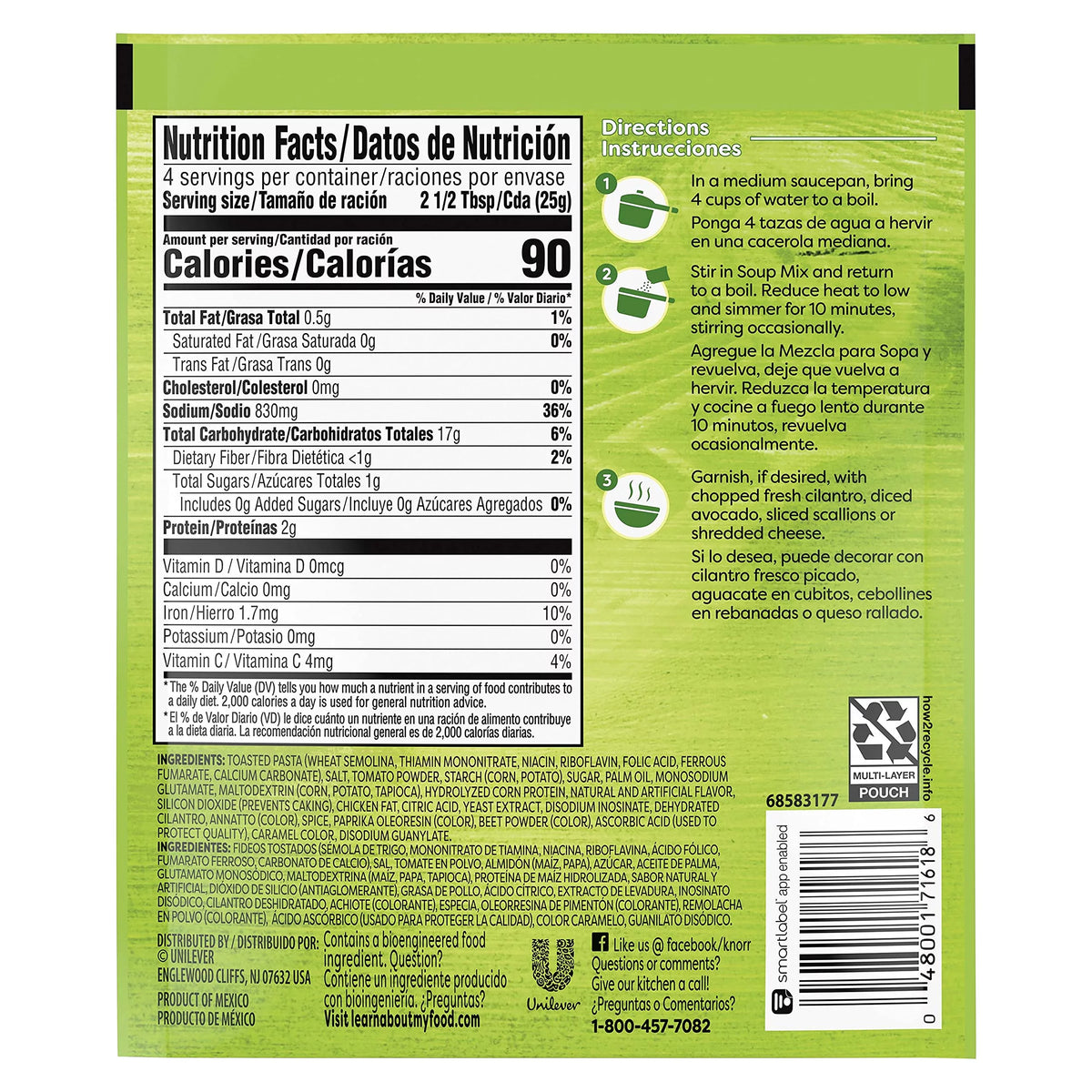 Tomato Alphabet Pasta Soup Mix 3.5 oz Pack of 18 G635