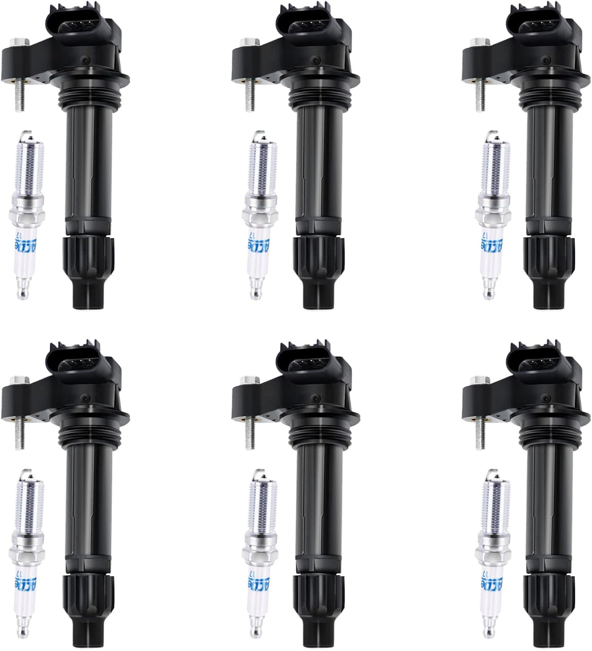 Ignition Coils and Platinum Spark Plugs Set of 6 M1098