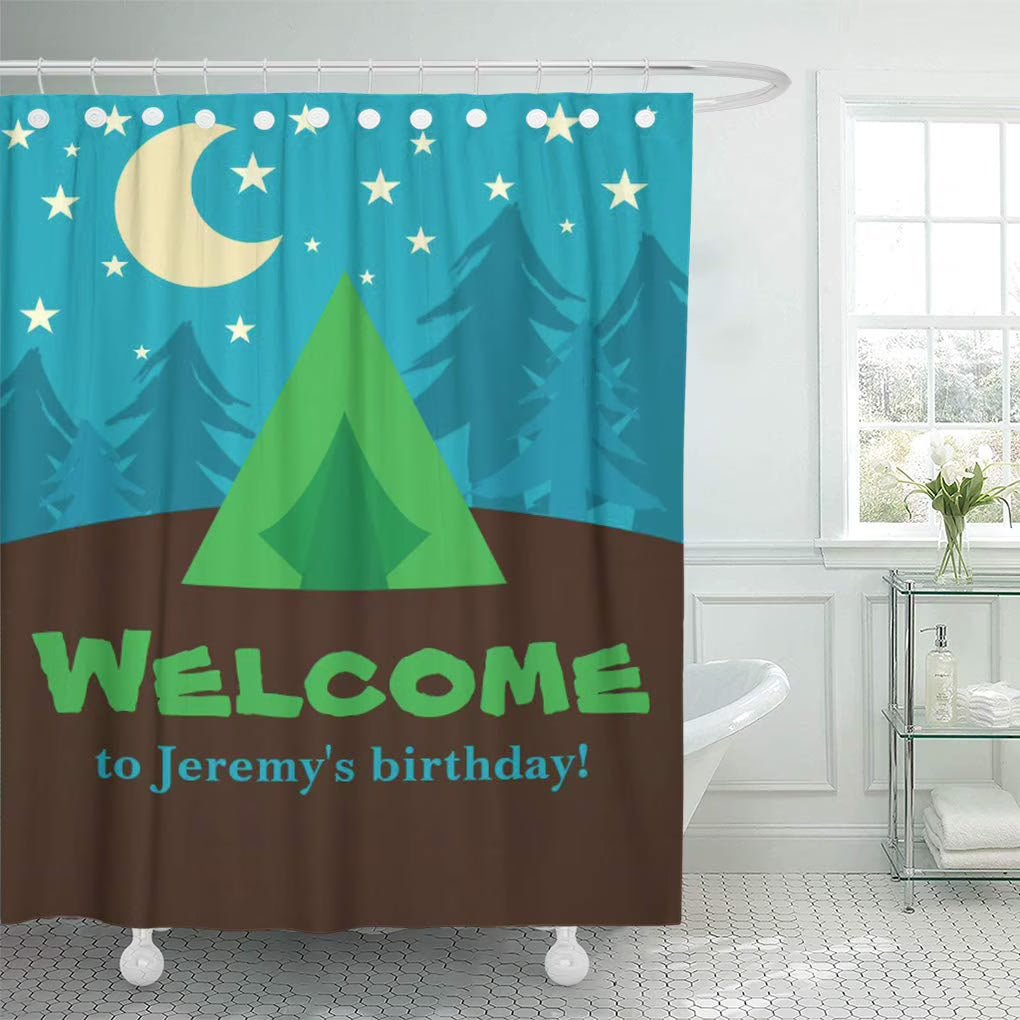 Camping Tent Shower Curtain 66x72 inch Y59352