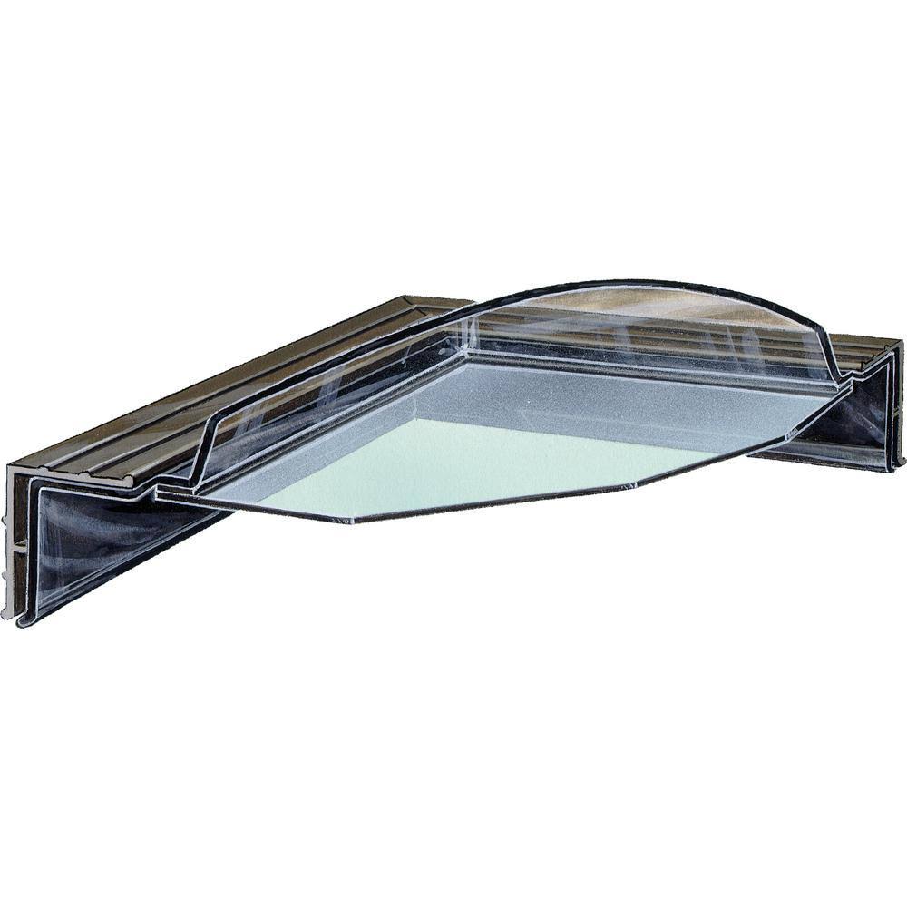 22-1/2 in. x 46-1/2 in. Impact Fixed Curb Mount Polycarbonate Skylight B13538