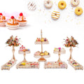 9 Pcs Acrylic Pearl Cake Stand Set U394