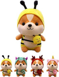 Squirrel Wearing Bee Costume Plush Toy, 10 Inch D44546