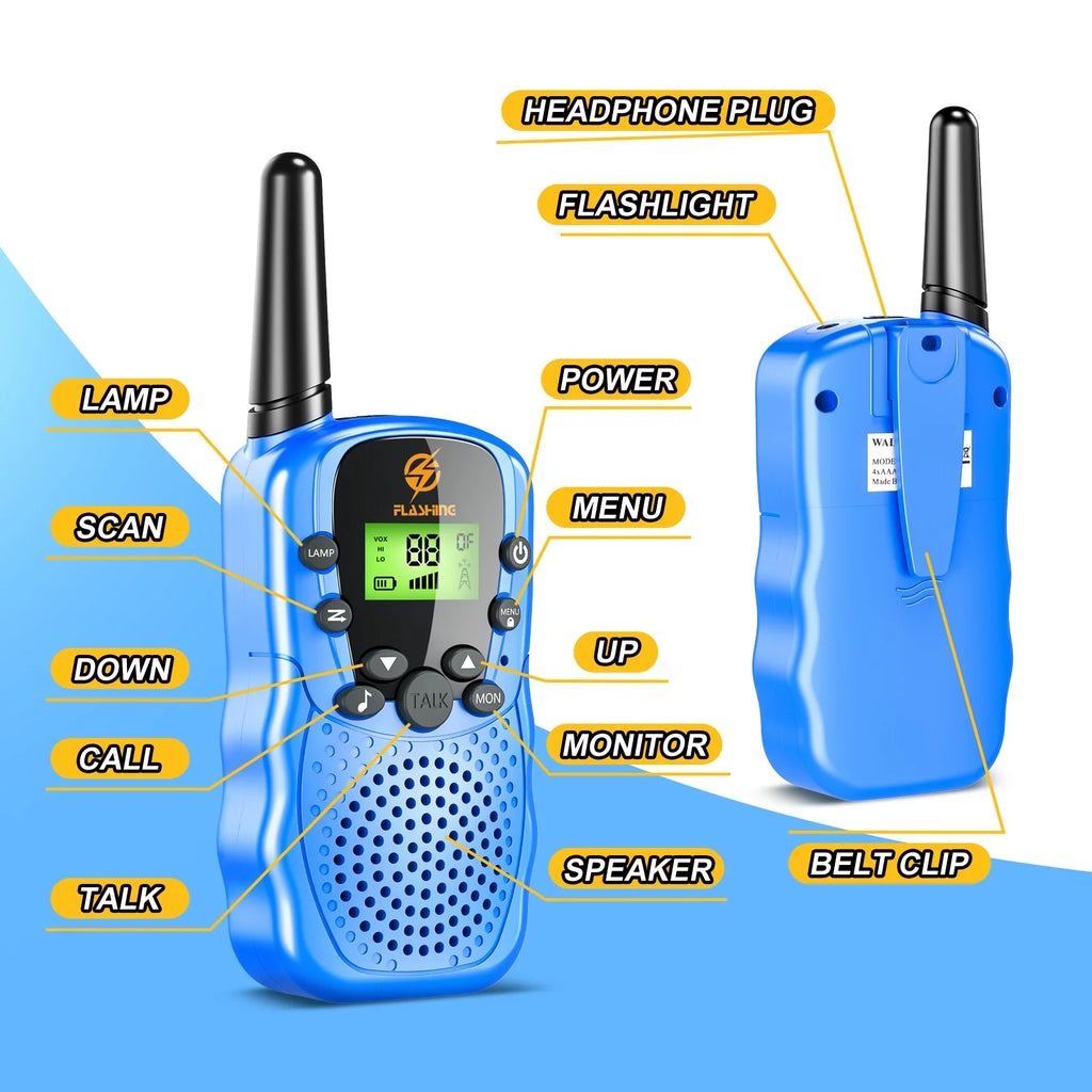 Kids Walkie Talkies 3 Packs 22 Channels Y85460