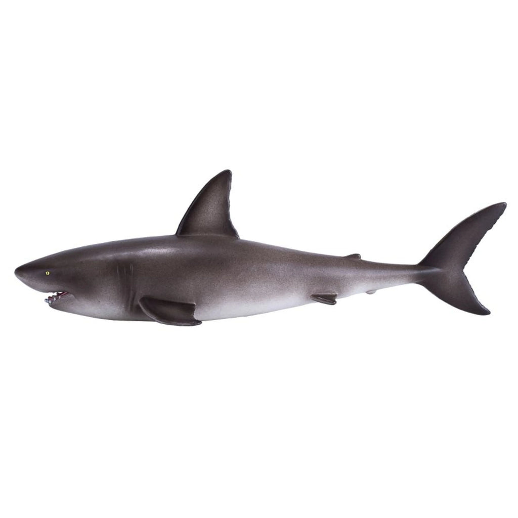 Realistic Great White Shark Wildlife Figurine (Dark Gray) G398638